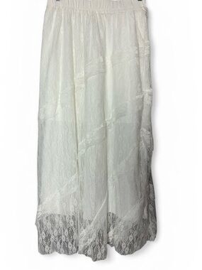 White Lace Maxi Skirt